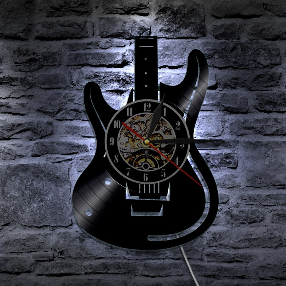 Rock & Roll Vinyl Record Wall Clock