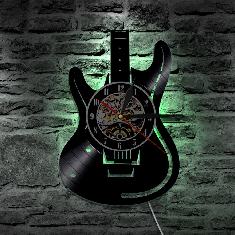 Rock & Roll Vinyl Record Wall Clock
