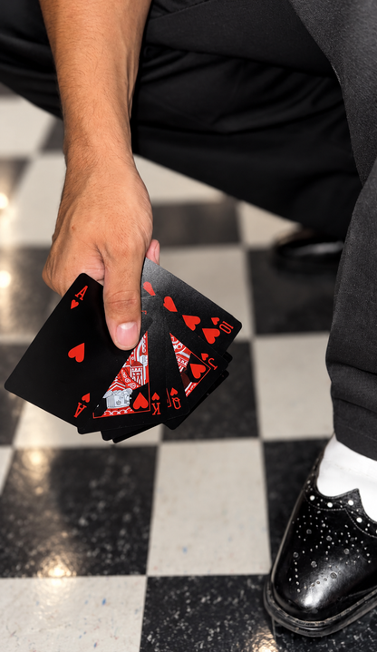 Rockabilly Rose playing cards