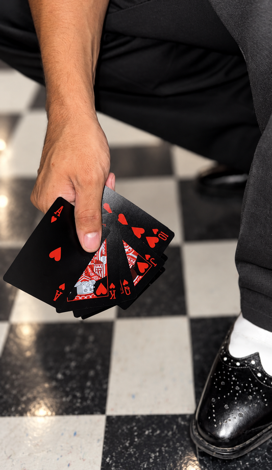 Rockabilly Rose playing cards