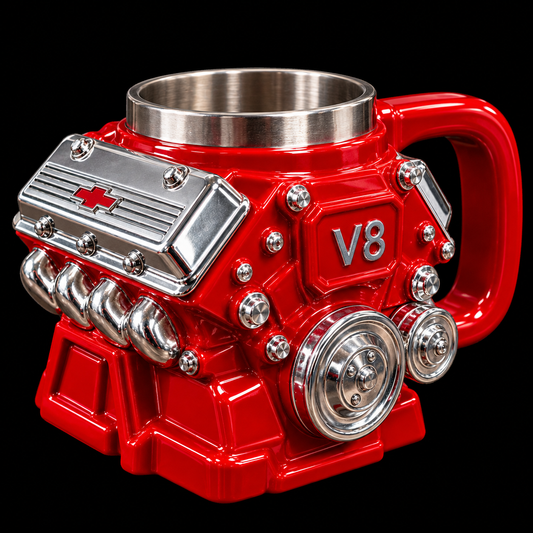 V8 HotRod Engine Mug